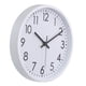 thumbnail image 1 of Reloj de pared Uxcell de 10 pulgadas, reloj de pared redondo silencioso y sin tictac con números 3D, blanco, 1 of 6