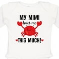 thumbnail image 4 of Inktastic Mimi Loves Me Grandson Boys or Girls Long Sleeve Baby Bodysuit, 4 of 5