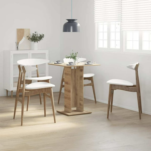 vidaXL Bistro Table Artisan Oak Engineered wood Small Durable