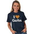 thumbnail image 5 of Love Heart Carbs Pizza Food Cute Women's Graphic T Shirt Tees Brisco Brands M, 5 of 5