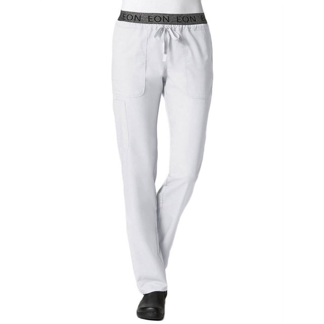 EON Women's COOLMAX® Logo Elastic Drawstring Waistband Scrub Pant