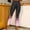 Pink, variant on AOOCHASLIY Long Pants Clearance Womens Summer Casual Elastic Waist Printed Pants
