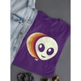 thumbnail image 3 of Layered Alien Emoji Vibes - Retro Galactic Graphic Women's T-shirt, 3 of 4