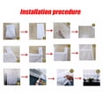thumbnail image 4 of 1 Piece Roman Curtains Adorable Tab Top Semi Sheer Window Balloon Curtain Height Adjustable with Tie Up for Kitchen Balcony Bathroom White 100*155CM, 4 of 5