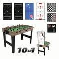 thumbnail image 4 of Realplay Tzumi 10-in-1 Multi Game Table for Arcade Games with Basketball, Foosball, Ping Pong, and More, 4 of 10
