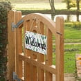 thumbnail image 3 of Flowers Lavender Leaves Cactus Welcome Sign for Front Door Porch Wreath Door Sign Home Decoration Rustic Farmhouse Style, 3 of 5