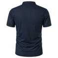 thumbnail image 4 of Men's Golf Short Sleeve Shirt Quick Dry High Performance Moisture Wicking Stand Collar Golf Polo Shirt, 4 of 5