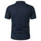 thumbnail image 4 of pstuiky camisetas de hombre, Camisa de manga corta para hombre, color liso, 3 botones, cuello alto camisas casuales para hombre m, 4 of 5