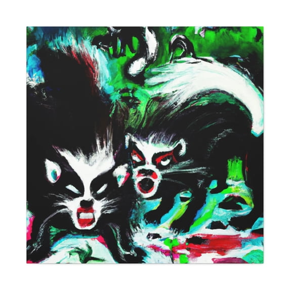 Skunks in Expressionism - Canvas