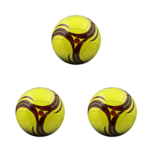 Youkk Soccer Balls Designed For Fun And Teamwork On Field Football Training Competitive And Long-lasting Characteristics Advanced Yellow No.4 3Set