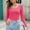 Hot Pink, variant on Womens Casual Shirts Crewneck Long Sleeve Sweatshirt Fashion Pullover Work Tops Basic Tees Shirts Trendy Winter Fall Outfits Clothes 2025 Loose Fits Outerwear
