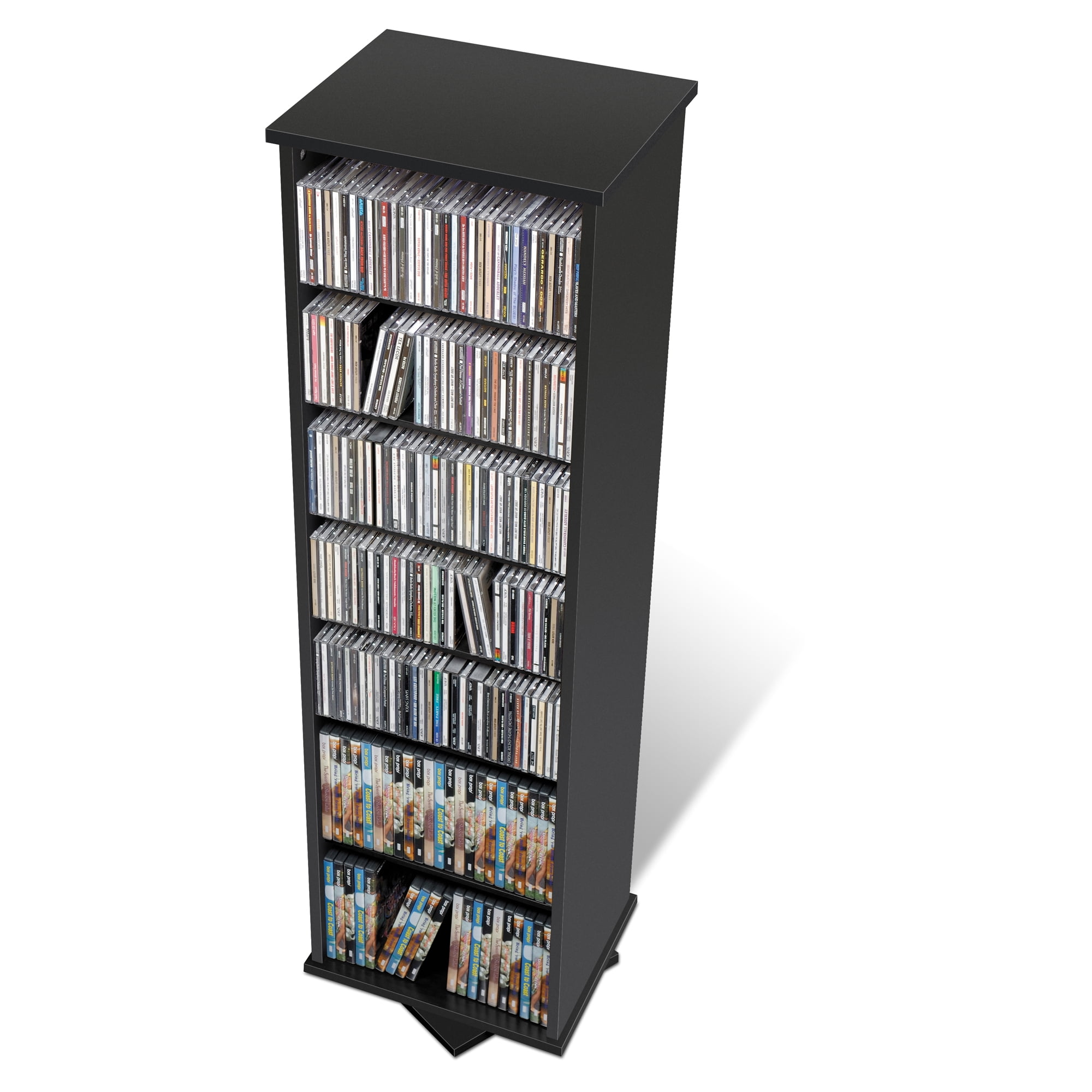 Atlantic Venus Media Storage Cabinet 4 Adjustable and 2 Fixed Shelves PN83035729 in Espresso Renewed Stylish Multimedia Storage Cabinet Holds 198 CDs 88 DVDs or 108 Blu-Rays