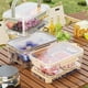 thumbnail image 2 of Billuyoard Caja sellada de ABS con drenaje y separación de frutas para restaurante, caja de almacenamiento para refrigerador con tapa fácil de Almacenamiento y organización del hogar Arroz crema, 2 of 6