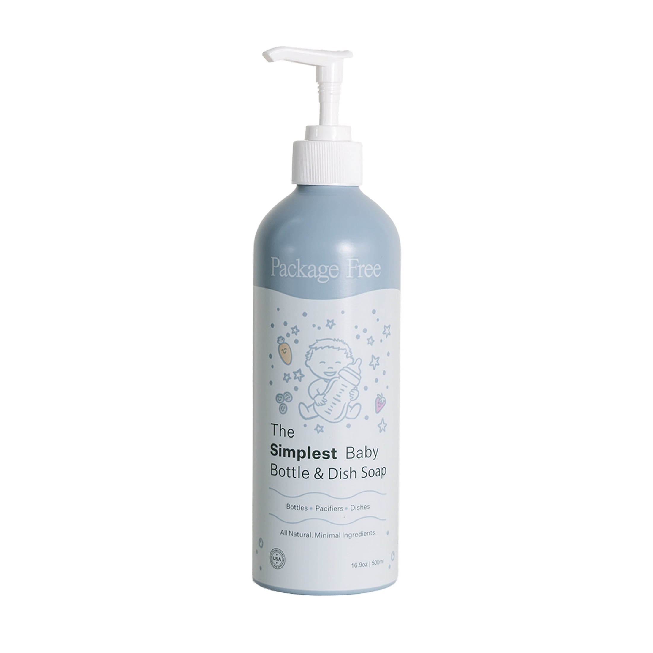 Package Free The Simplest Baby Bottle & Dish Soap by Package Free, Unscented, 16 fl oz