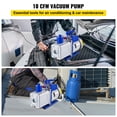 thumbnail image 2 of VEVOR Bomba de vacío 12CFM 1HP Bomba de vacío de paletas de dos etapas 3 x 10-1 Pa Ultimate HVAC Rotary Auto AC Bomba de vacío de refrigerante, para reparación de automóviles Evacuación por vacío, 2 of 9