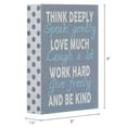 thumbnail image 3 of Barnyard Designs 'Think Deeply Speak Gently Love Much' Box Wall Art Sign, Primitive Country Farmhouse Home Decor Sign With Sayings, 6" x 8", 3 of 6