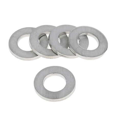 

5 Pieces M10 Titanium Alloy Flat Washer Gasket Plain Washer Premium Long-