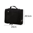 thumbnail image 2 of Bolsa de almacenamiento con gancho de viaje, bolsa de cosméticos portátil de tres aperturas, 2 of 5