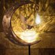 thumbnail image 4 of Moon Solar Garden Decorative Lights, Patio Decor, Metal, Solar Moon, Glass LED, Garden Lamp, Waterproof Post Light with Fairy and Stake, Yard, Lawn,, 4 of 5