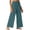 Style-2 Mint Green, variant on Cotton Linen Pants for Women Summer Elastic Waist Drawstring Wide Leg Trousers Loose Fit Lightweight Beach Pants Mint Green XXL