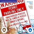 thumbnail image 5 of Permit Parking Only with Warning Sign,, 5 of 8