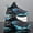 Blue Green, variant on Men'S Mid-Top Basketball Shoes - Breathable Fabric Upper, Anti-Skid Rubber Sole, Lightweight Design for Outdoor Hiking & Sports Training - All-Season Comfort, Hiking Footwear, Modern Sneakers