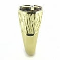 thumbnail image 4 of Mens Rings Squared Cross Brown Black Stainless Steel Ring with Top Grade Crystal in Clear, 4 of 4