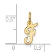 thumbnail image 4 of 10k Small Script Initial F Charm, 4 of 4