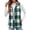 Green, variant on Women Plaid Outwear Vest Lightweight Sleeveless Jackets Zipper Fall Winter Coats with Pockets