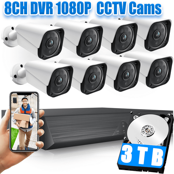 Toguard 8CH CCTV Security Camera System Outdoor with 3TB Hard Drive