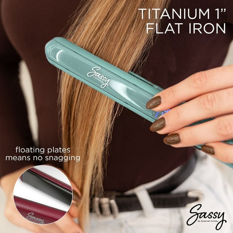 Titanium heat flat iron top