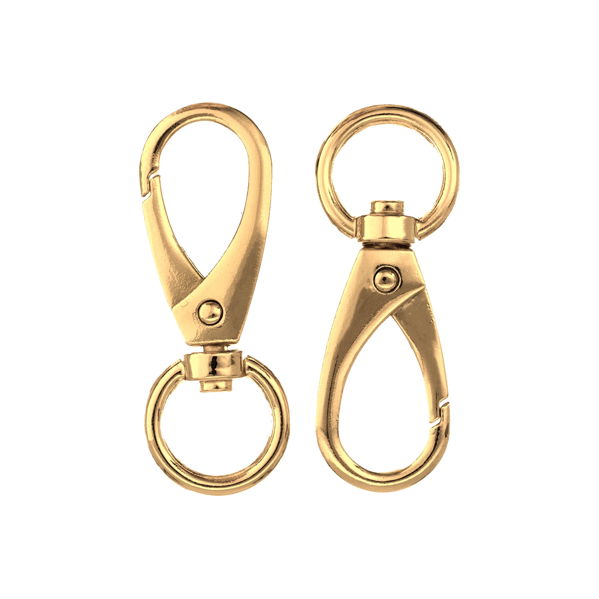 2xSolid Brass Square Swivel Trigger Clip Snap Hook Bag Lobster Clasp 12x57mm 