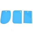 thumbnail image 2 of Dough Cutter Scraper - Plastic Cake Scraper Spatula Set Pastry Dough Fondant Cream Cake Edge Side Icing Smoother Cutters And Decorating Comb (6, 2 of 4