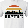 thumbnail image 4 of Inktastic Fort Worth Texas Skyline Retro T-Shirt, 4 of 5