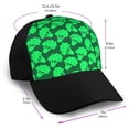 thumbnail image 2 of Naloa Green Broccoli Adult adjustable Print Baseball Hat, Patchwork curved brim baseball capfor Men and Women, One Size, 2 of 5