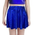 thumbnail image 1 of LUOGENLI Dress Children's Sequin Cheerleading Skirt with Cut Design Versatile Dance Short Dress for Performances and Events Maxi Skirt with Slit Boho Blue M, 1 of 3