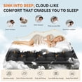 thumbnail image 3 of edx Twin-XL Mattress Protector, Thickened Mattress Pad with Bamboo Fiber Viscose Filling, Breathable, Soft, Cooling,Black, 39" x 80", 3 of 10