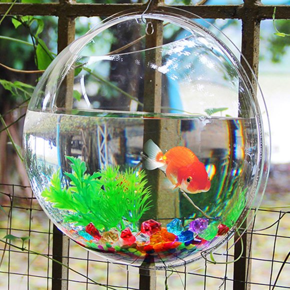 MERRYHAPY Sphere Wall Mount Fish Bowls Modern Home Decor Multi 1Set