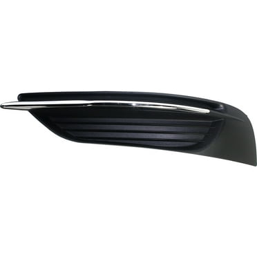 Fog Light Cover Compatible with 2011-2014 Chrysler 200 Left Driver Textured Black