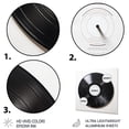 thumbnail image 3 of Designart "Serenading Tunes on Vinyl Records I" Music Metal Wall Art, 3 of 5