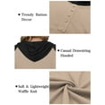 thumbnail image 5 of NISVIYA Winter Plus Size Tops for Women Loose Fit Long Sleeves Sweatshirts Casual Buttons Up Hoodies, 5 of 6