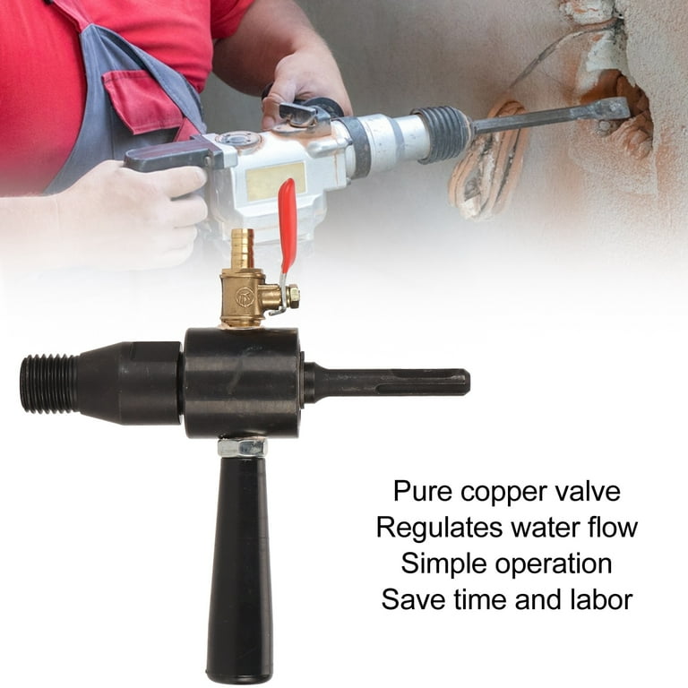 Electric Hammer Water Injection Converter Copper Material Light and Portable Home Repair Decoration Construction and More Scenes Water Drill Tool with Adjustable Water Flow Walmart