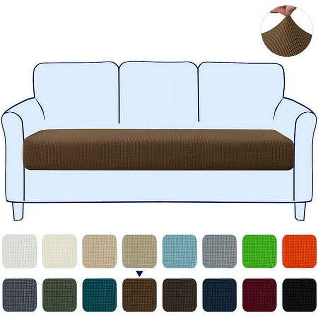 CHOK 2024 Housse de Coussin de Siège de Canapé Extensible Lavable Housse de Fauteuil Protecteur de Canapé d'Angle