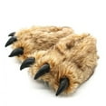 thumbnail image 2 of Women's Bear Claw Novelty Slippers, Slip On Round Big Toe Fluffy Flat Home Funny Shoes, Indoor Creative Cozy Shoes, 2 of 3