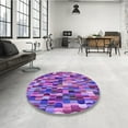 thumbnail image 3 of Ahgly Company Indoor Rectangle Patterned Tyrian Purple Area Rugs, 7' x 10', 3 of 6