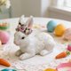 thumbnail image 5 of Easter Bunny Figurine Resin Rabbit Statue White 7.56in Tabletop Decor • Ceramic Look Ornament • Spring Easter Centerpiece for Living Room Bedroom, 5 of 6