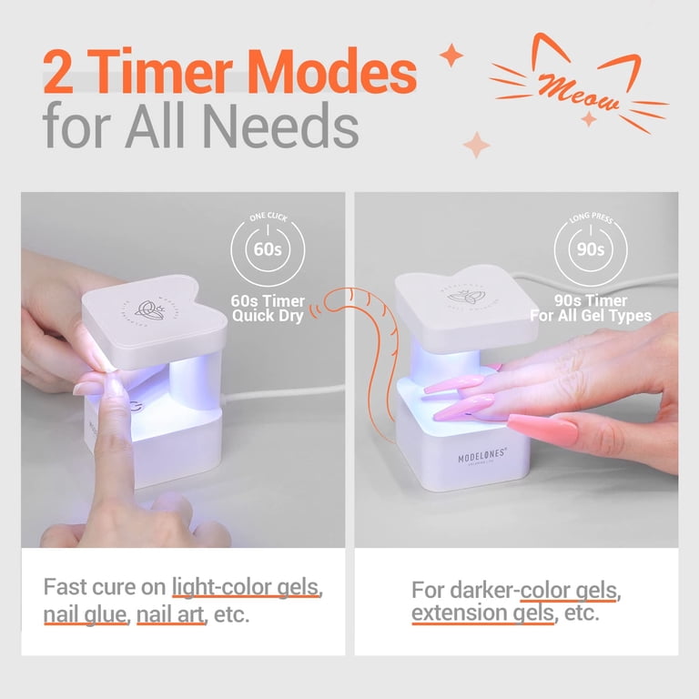 Modelones Mini UV LED Nail Lamp, Portable USB-Powered photo 4