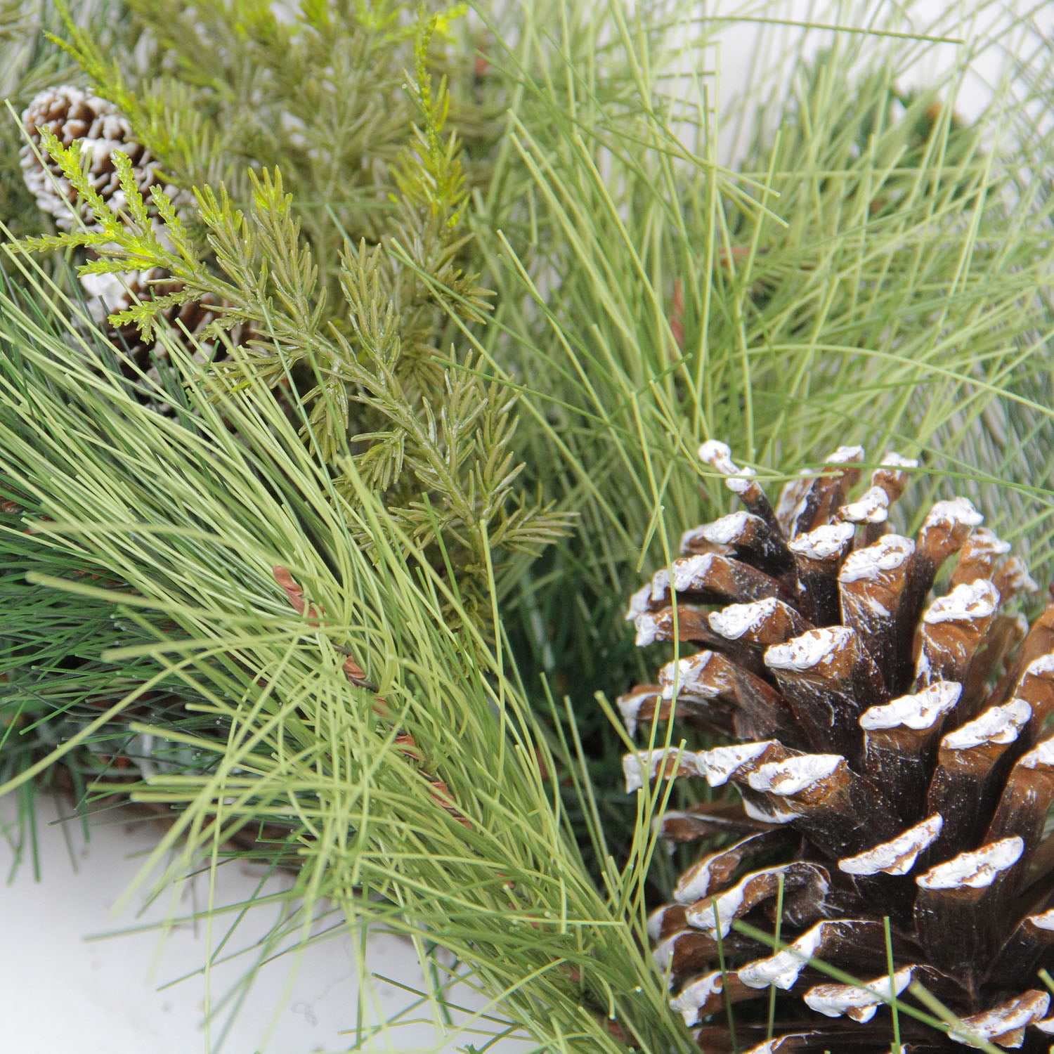 Northlight 28" Unlit Mixed Long Needle Pine and Pine Cone Artificial Christmas Wreath