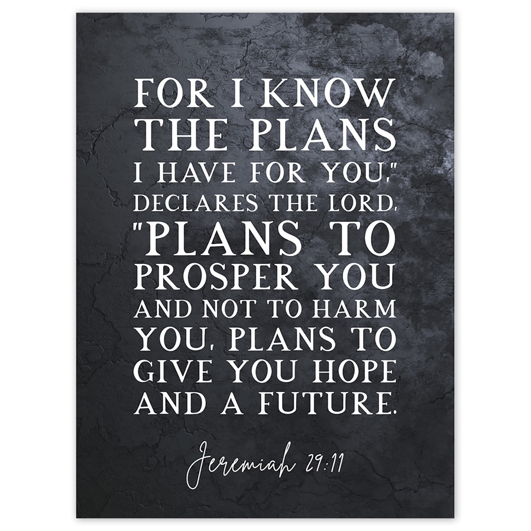 Jeremiah 29:11 I Know The Plans I have For You Plans to Give You 