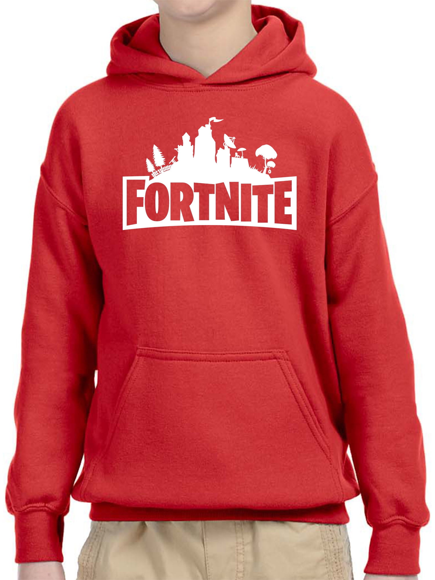 red fortnite hoodie
